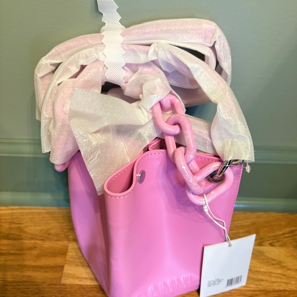 Ganni Pink Diamond Bucket Bag - Picture 6 of 6